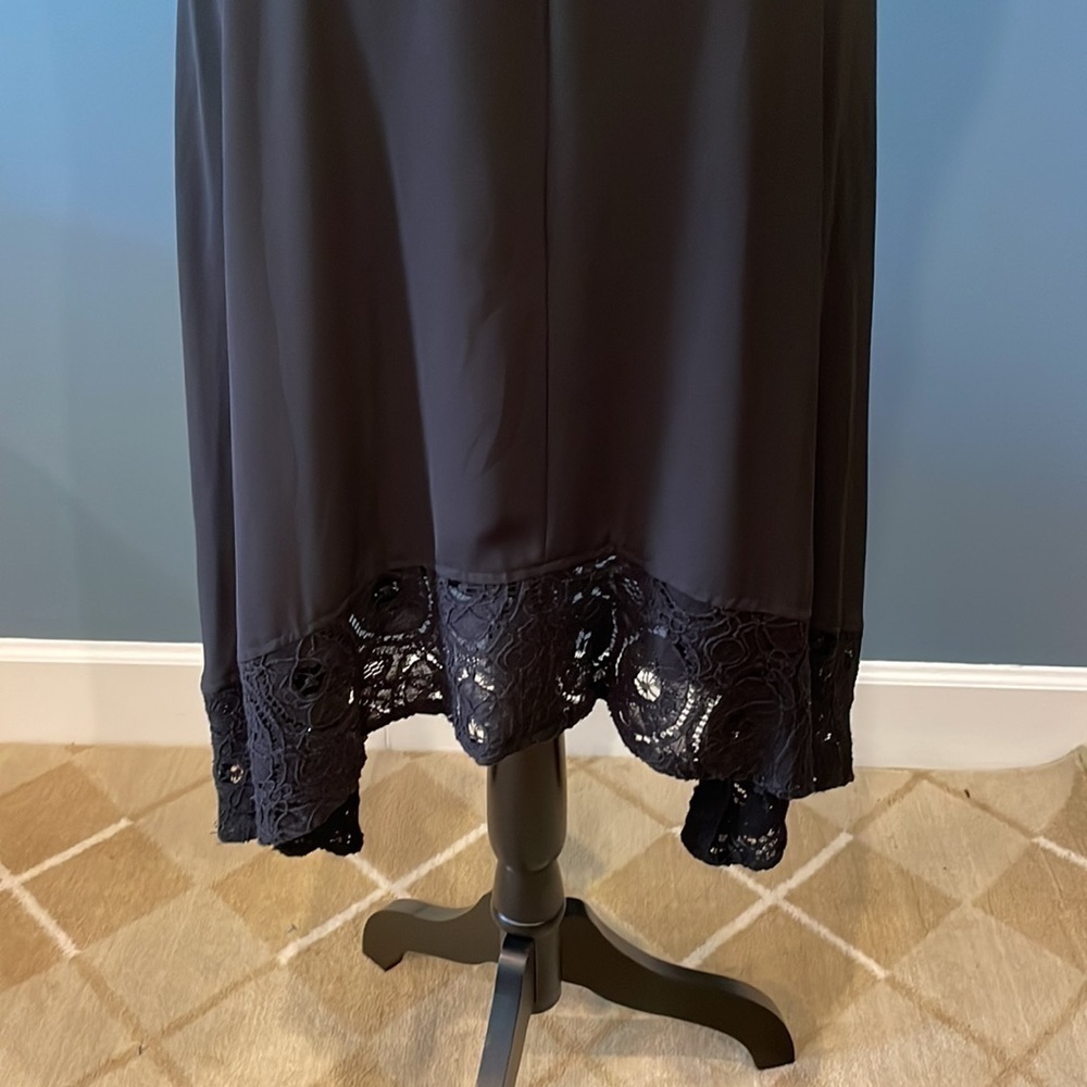 Nanette LePore Dress with Back Bows Formal Lace Black NWT Open Back - Picture 3 of 12